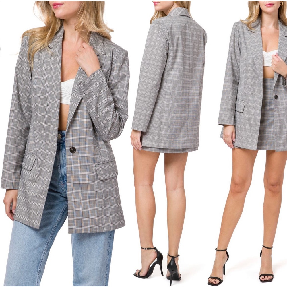 WAYF Betty Notched Lapel Blazer | Size M
